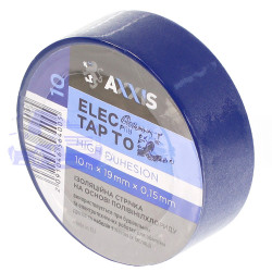 Ізоляційна стрічка синяя 19X10м AXXIS ET-912 Blue